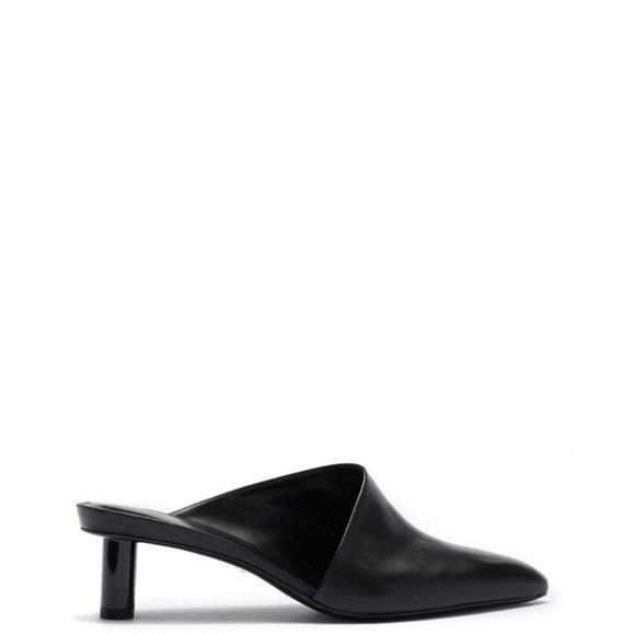 Via Spiga Black Freya Asymmetrical Mule. - Picture 2 of 7